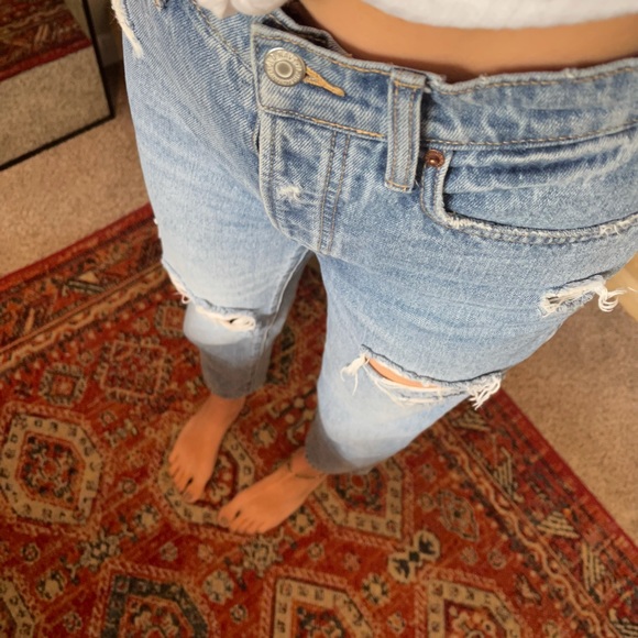 Extra high rise straight leg jeans - Picture 3 of 6